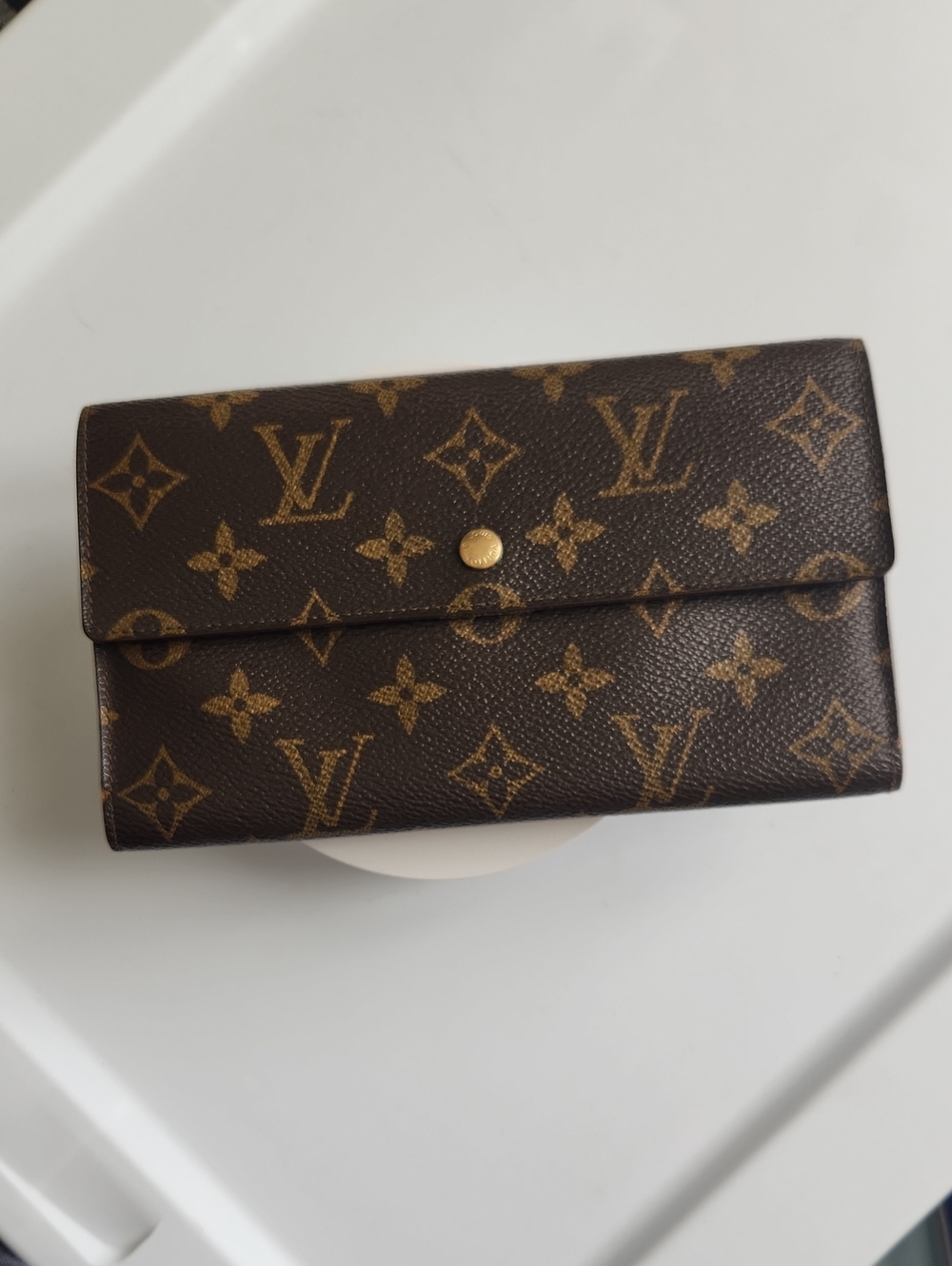 Louis Vuitton Monogram Continental Wallet - Dark Brown & Gold